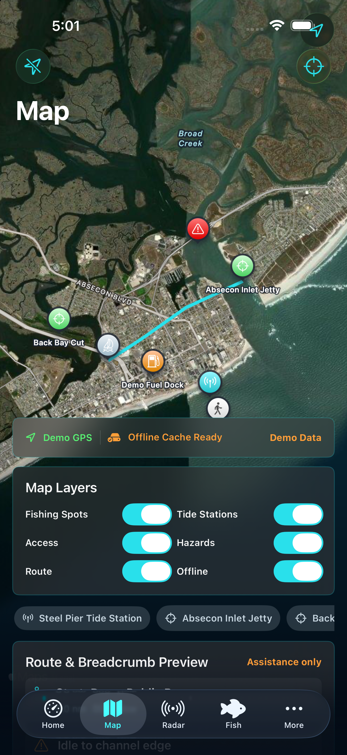 TideStrike Map